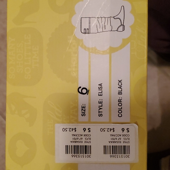 NIB Ladies boots, 6, Charlotte Russe, black - Picture 6 of 6